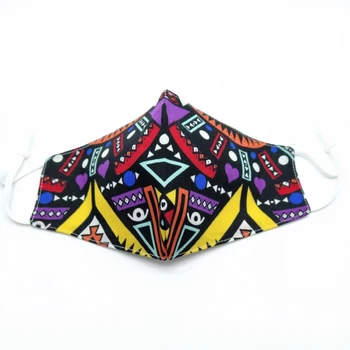 

Adult reusable face mask fabric funny design, washable with filter opening.