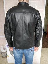 Ropa de piel de vaca de marca para hombre, ropa de cuero genuino, chaqueta de motorista vintage de moda, abrigo de cuero fresco, calidad, envío gratis