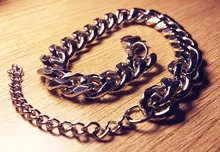 Pulsera de cadena cubana para hombre y mujer, brazalete clásico de acero inoxidable, 3/5/7mm de ancho, regalo de joyería, nueva moda, 2020