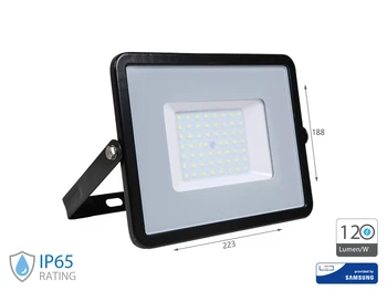 

Headlight Led Flood Slim high brightness 120lm/W 50W 6000lm cool 6400K black casing IP65 Chip Samsung SKU-761