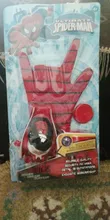 Nuevo Hombre Araña juguetes de plástico Cosplay guante de Spiderman juego de iniciador con la caja Original divertido juguetes para niños Año Nuevo cumpleaños Gi