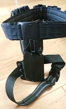 Correa de banda para pierna táctica QLS 19 22, adaptador de cartuchera para pistola Safa Glock 17 Beretta M9, cinturón de cintura para pistola de caza