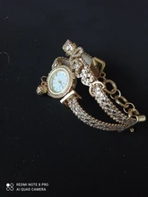 FanTeeDa-relojes de pulsera con diamantes de imitación para mujer, reloj de pulsera femenino