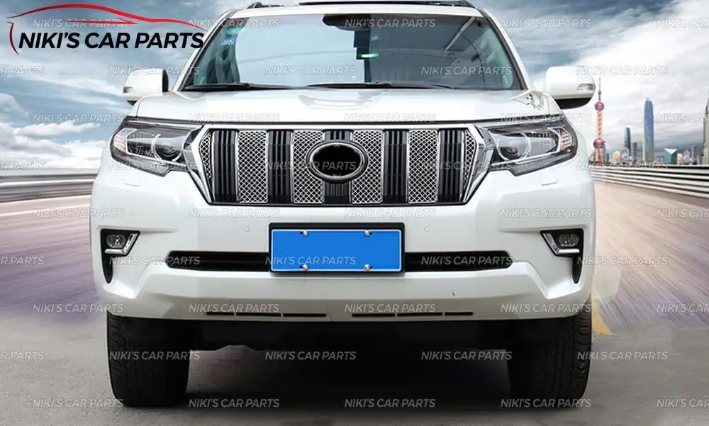 Накладка на решетку радиатора для Toyota Land Cruiser Prado FJ 150 2010- нержавеющая сталь 1 комплект/6 шт. украшения для литья