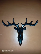 Wall-Hanging-Hook Horns Hanger-Rack Deer-Head Wall-Decoration Key-Deer Vintage Antlers