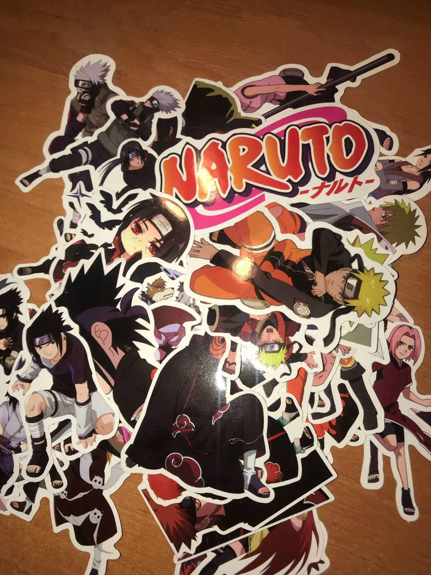 100Pcs/lot Naruto Stickers Classic Japan Anime Sticker Cartoon for