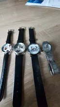 Reloj de Mickey Mouse para hombre y mujer, correa de plástico suave, concha negra, moda, reloj de Mickey Mouse para pareja de estudiantes