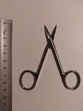Farming-Tools Scissors Veterinary Medical Animal Straight 10cm 14cm 16cm Curved-Tip Stainless-Steel