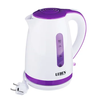 

ELECTRIC KETTLE 1, 7 L LEBEN, 1850 W, PLASTIC, AUTO SHUT-OFF, BEAUTIFUL AND STYLISH, BEAUTIFUL AND STYLISH, FOR TEA PARTY, HOUS