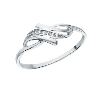 

Silver ring with cubic zirconia sunlight sample 925