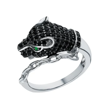 

Silver ring with cubic zirconia sunlight sample 925