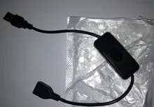 ANPWOO-Cable USB de 28cm con interruptor, Cable de encendido/apagado, palanca de extensión para lámpara USB, suministro de alimentación de ventilador, línea, adaptador duradero de gran oferta