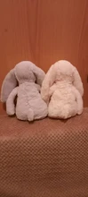 Animales de peluche suaves para niños, conejo de orejas largas para dormir, juguete de peluche de dibujos animados, regalo de cumpleaños