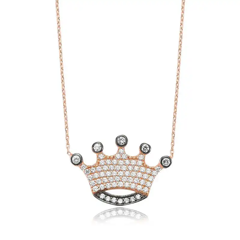 

Silver Queen Crown Lady Necklace