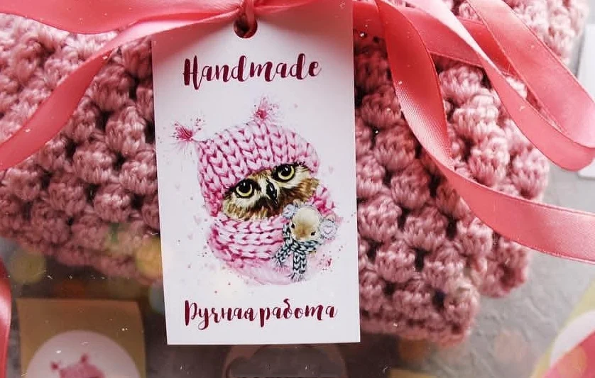 10 шт / лот бумажные бирки для подарков tag thank you спасибо с любовью за покупку