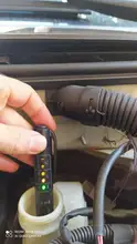 Probador de líquido de freno negro, Mini bolígrafo de prueba de líquido de frenos, pantalla LED, Mositure de aceite de freno para la seguridad de su coche
