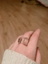 Si ME Ins estética de resina transparente de cristal acrílico coreano geométrico Irregular plaza de anillos para las mujeres joyería de moda