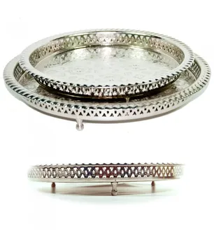 

Tray Te Alpaca Patas - 4 Sizes - Handmade Arabic Engraving