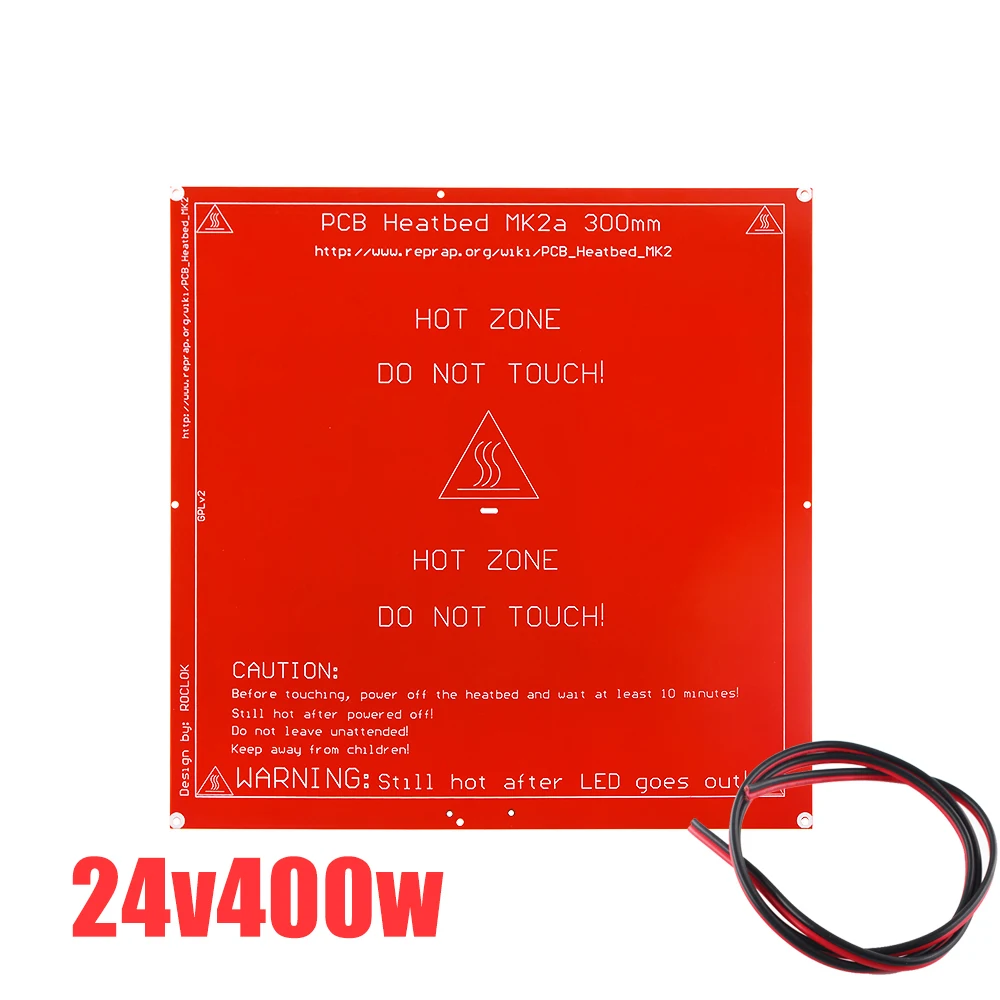 MAXI Letto Riscaldato MK2A per stampante 3D RepRap Prusa Mendel