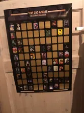 Póster de Anime para decoración del hogar, cartel de Anime, lista de cubo prémium e iconos artísticos, gran regalo para los fanáticos del Anime, 100