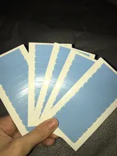 Alileader-Cinta adhesiva de doble cara para extensión de cabello cinta resistente al agua para extensión de cabello, encaje, tupé, 5 hojas, 60 uds.