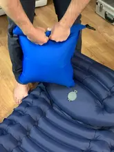 Zomake-esponja a presión con el pie para acampar al aire libre, colchoneta para dormir al aire libre, para senderismo, 200x66cm