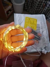 String-Light Battery Party-Decoration Silver-Wire White Garland LED Fairy Powered Christmas