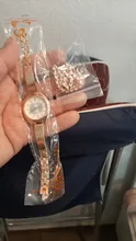 Marca Lvpai 2 uds las mujeres relojes de pulsera de las mujeres de la moda vestido de mujer reloj de pulsera de lujo reloj de cuarzo rosa dorado conjunto dropshipping