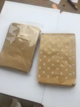 Biscuit-Bags Pastry-Tool Packing-Pouch Popcorn-Bag Birthday-Wrapping-Supplies Dot-Kraft-Paper