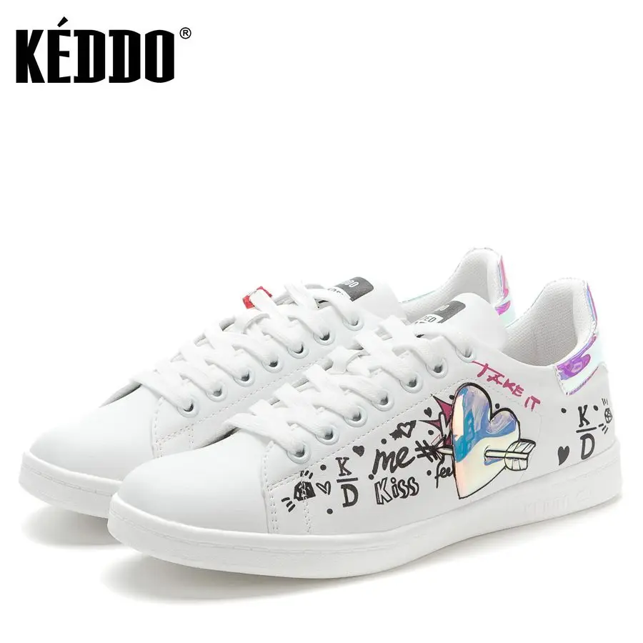 Кроссовки женские 807312/03 01 белые иск.кожа KEDDO|Обувь без каблука| |