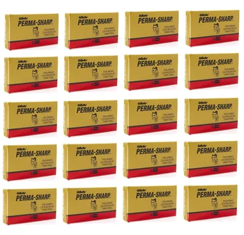 

100 X PERMA-SHARP DOUBLE EDGE BLADE FOR TRADITIONAL RAZOR - EXTRASHAVING BARBER SUPPLIES LEADER