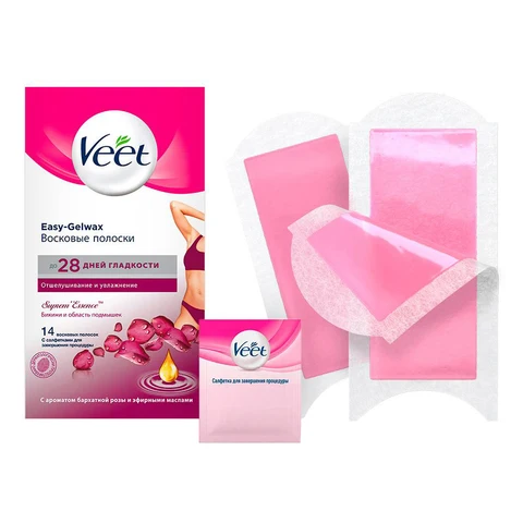 Somatische cel Insecten tellen Plateau Veet Wax Strips Voor Bikinilijn En Oksels Gebied Met Fluwelen Rose Smaak En  Essentiële Oliën Met Gemakkelijk Technologie|Scheerschuim| - AliExpress