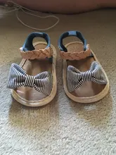Zapatos de verano para niños recién nacidos, zapatos de cuna blandos, zapatillas antideslizantes con lazo a rayas, 0 a 18M, 2021