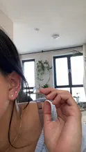 Pendientes de plata de ley 925 con Circonia cúbica para mujer, pequeños y redondos, aretes de oro, Piercing de compromiso para boda, regalo de joyería