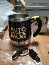 Taza magnética auto agitadora automática, mezclador de leche y café de acero inoxidable 304, creativa, taza batidora inteligente térmica