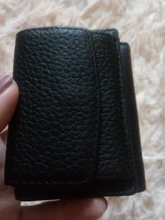 Monederos de cuero genuino para mujer, carteras de piel de vaca, monedero pequeño Rfid, tarjetero, Mini bolsa de dinero, bolso de mano portátil, novedad