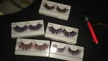 Pestañas postizas de visón de colores, pestañas postizas de 15mm-25mm, suaves, efecto 3D, espectaculares, largas y naturales, nuevo, 1 par