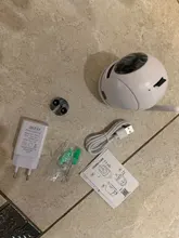 QZT-cámara IP de seguridad para el hogar, con visión nocturna Monitor de bebé, WiFi, CCTV, inalámbrica, interior, 360