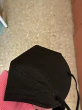 Mascarilla facial FFP2 KN95, Máscara protectora contra el polvo, filtración contra la gripe, color blanco y negro