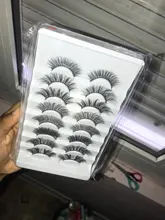 SEXYSHEEP-pestañas postizas 3D, 5/8/10 pares, naturales, voluminosas, maquillaje