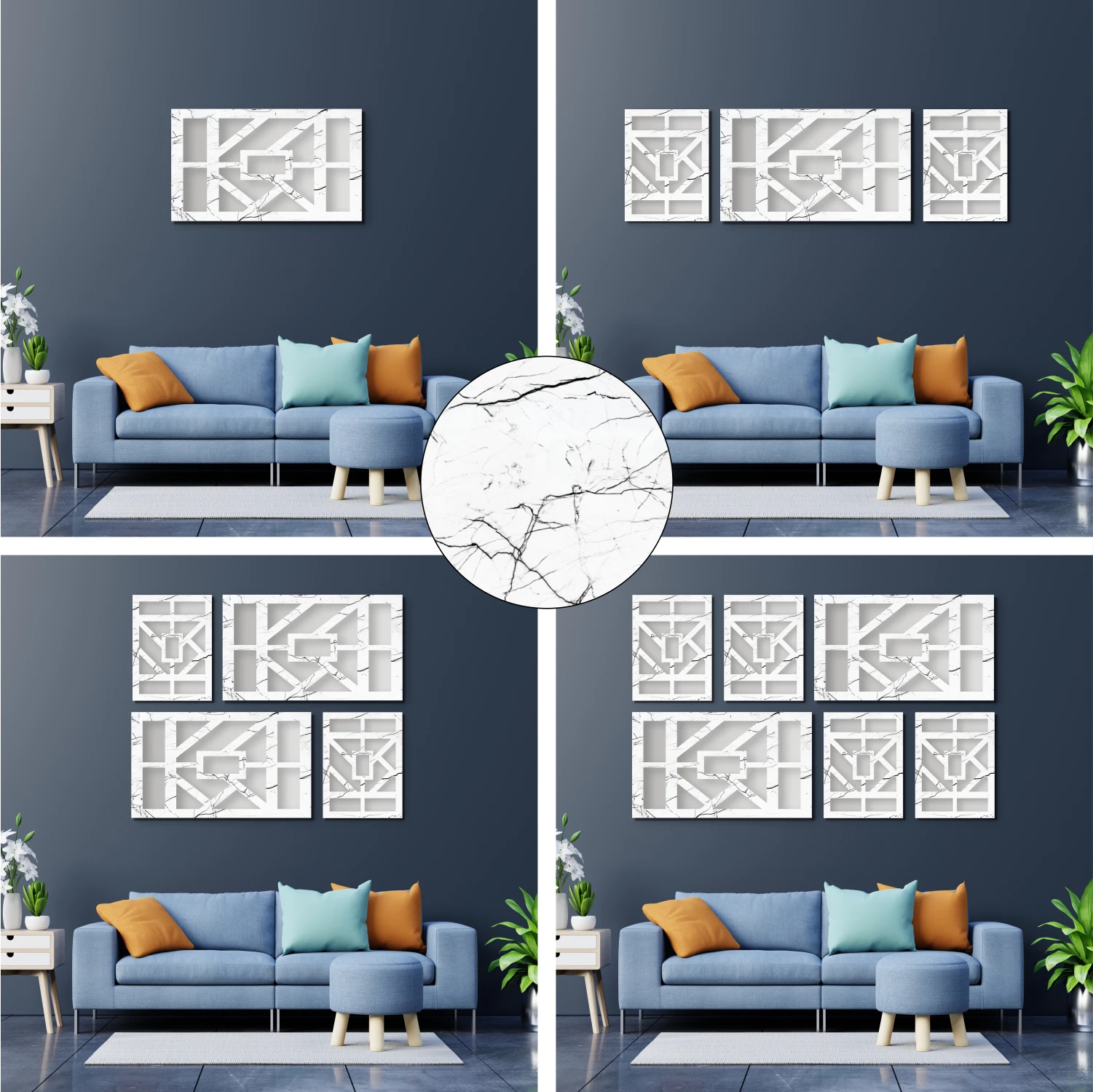 

Зеркальный Декоративный Настенный декор с рисунком мрамора, белый, черный, золотой, серебряный, для офиса, гостиной, ресторана, лобби, Рождество новый год новогодние украшения Рождественский подарок Икеа аниме подарки