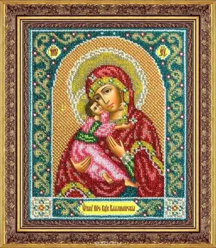 

B1014 set for embroidery with beads "Holy Virgin Vladimir", 23x19.5 cm