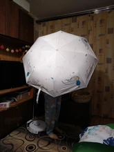 OLYCAT-Paraguas plegable automático para mujer, sombrilla resistente a la lluvia, resistente al agua, Anti UV, 8K, para niñas