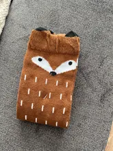 Calcetines con estampado de animales y zorro para bebé, medias largas hasta la rodilla con dibujos animados para niño y niña, 2021