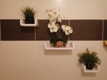 Shelf Bathroom Storage-Rack Shampoo Seasoning Self-Adhesive Kitchen White Wall-Mounted