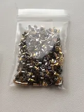 500 Uds 1,5 2,0 2,5mm cuentas engastadas de cierre de tubo de cobre dorado cuentas espaciadoras de tope para la fabricación de joyas suministros collar