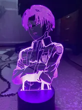 Table-Lamp Light Cool Ackerman-Figure Night-Light Titan Attack Acrylic Home-Room-Decor