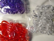 50 Uds./eslabones de cadena acrílicos transparentes de 15x10mm, accesorios para hacer joyas