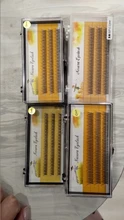 Pestañas postizas pop Coreano cola de pez, dos largas, cortas, para Injerto de plantas, novedad, venta al por mayor