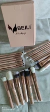 Concealer Makeup-Brushes-Set Eyeshadow Hair-Powder Blush Foundation Natural-Hair Pink